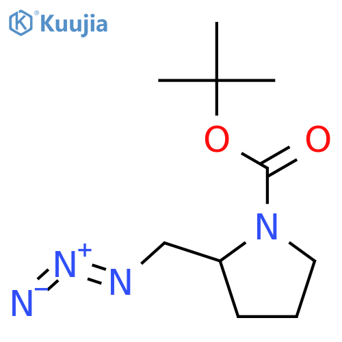 Tert-butyl (2s)-2-(azidomethyl)pyrrolidine-1-carboxylate structure
