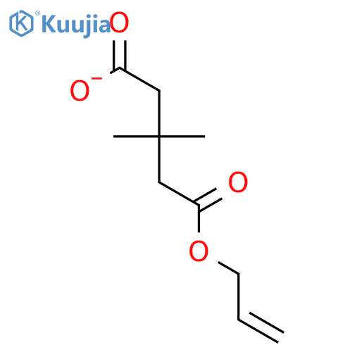 Pentanedioic acid, 3,3-dimethyl-, mono-2-propenyl ester structure