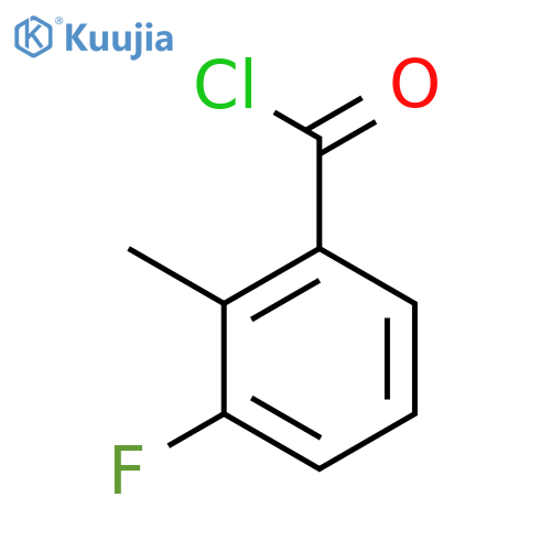 Benzoyl chloride,3-fluoro-2-methyl- structure