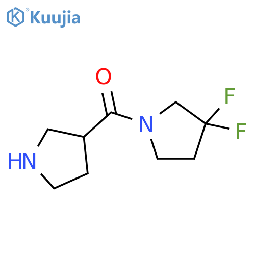 (3,3-difluoropyrrolidin-1-yl)(pyrrolidin-3-yl)methanone structure