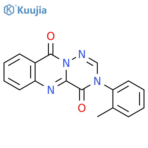 3H-[1,2,4]Triazino[6,1-b]quinazoline-4,10-dione, 3-(2-methylphenyl)- structure