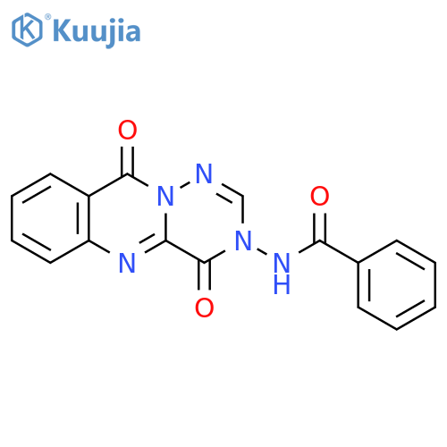 Benzamide,N-(4,10-dihydro-4,10-dioxo-3H-[1,2,4]triazino[6,1-b]quinazolin-3-yl)- structure