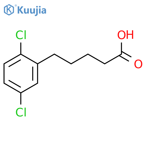 Benzenepentanoic acid, 2,5-dichloro- structure