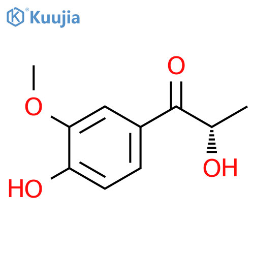 1-Propanone, 2-hydroxy-1-(4-hydroxy-3-methoxyphenyl)-, (2S)- structure