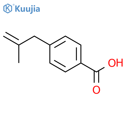 4-(2-methylprop-2-enyl)benzoic Acid structure