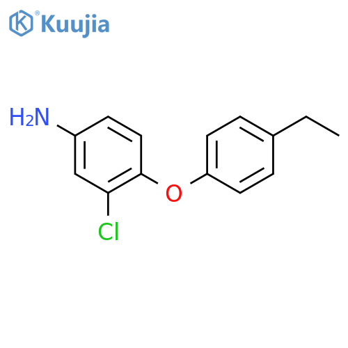 Benzenamine, 3-chloro-4-(4-ethylphenoxy)- structure