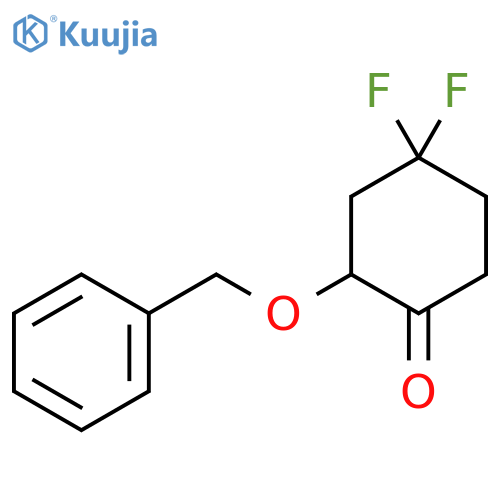 4,4-Difluoro-2-(phenylmethoxy)cyclohexanone structure