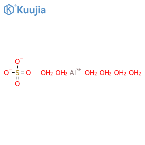 Sulfuric acid, aluminium salt (3:2), hexadecahydrate structure