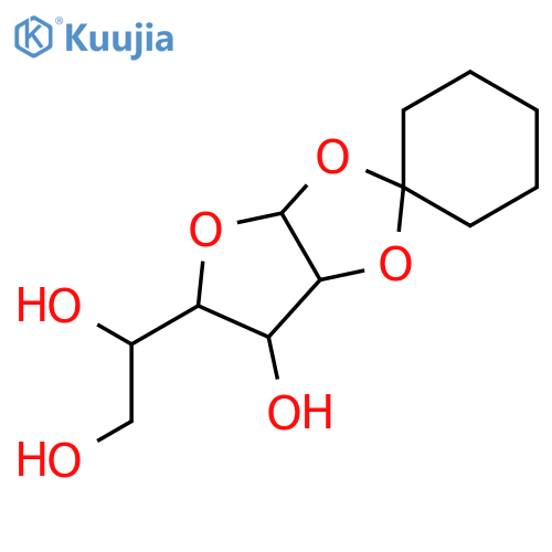 1,2-O-Cyclohexylidene-a-D-glucofuranose structure