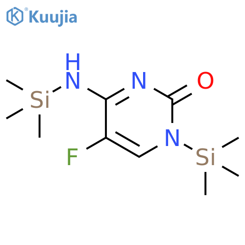 5-Fluoro-1-(trimethylsilyl)-4-(trimethylsilyl)aminopyrimidin-2(1H)-one structure