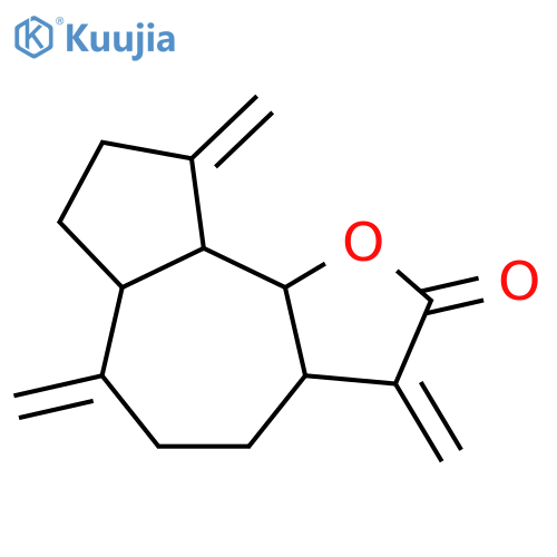 Azuleno[4,5-b]furan-2,8(3H,4H)-dione,octahydro-3,6,9-tris(methylene)-, (3aS,6aR,9aR,9bS)- structure