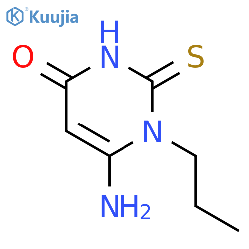 4(1H)-Pyrimidinone,6-amino-2,3-dihydro-1-propyl-2-thioxo- structure