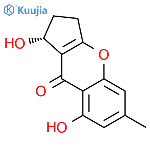 Cyclopenta[b][1]benzopyran-9(1H)-one,2,3-dihydro-1,8-dihydroxy-6-methyl-, (1R)- structure