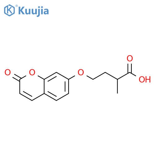 7-(3'-Carboxybutoxy)coumarin structure