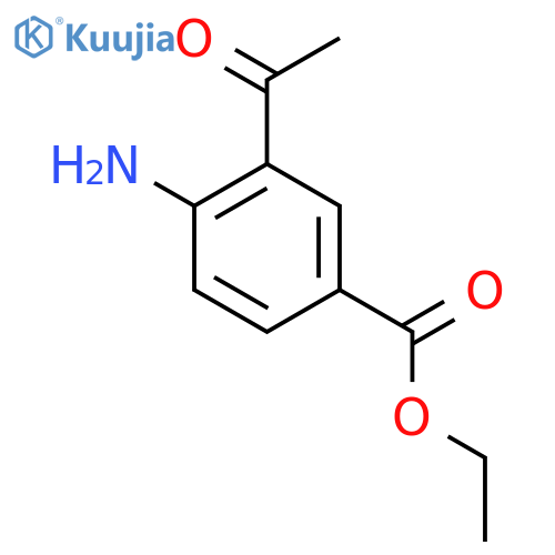 Ethyl 3-acetyl-4-aminobenzoate structure