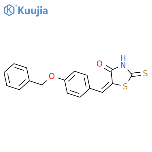 4-Thiazolidinone, 5-[[4-(phenylmethoxy)phenyl]methylene]-2-thioxo- structure