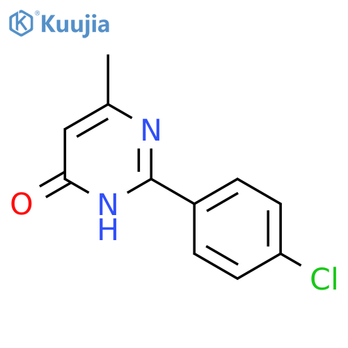 2-(4-Chlorophenyl)-6-methyl-4(3H)-pyrimidinone structure