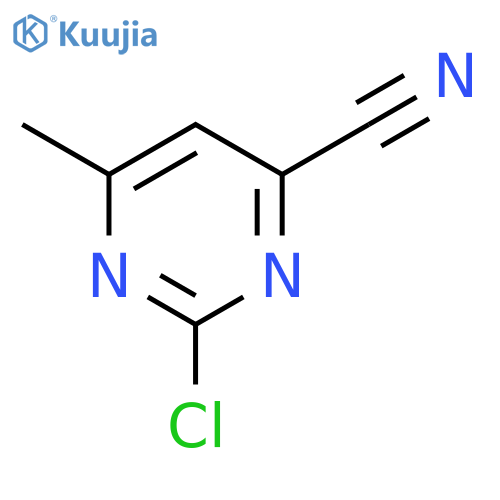 2-chloro-6-methyl-pyrimidine-4-carbonitrile structure