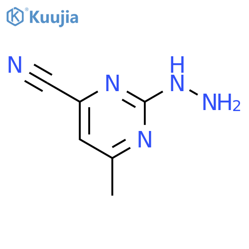 4-Pyrimidinecarbonitrile,2-hydrazinyl-6-methyl- structure