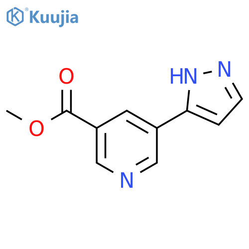 methyl 5-(1H-pyrazol-3-yl)pyridine-3-carboxylate structure