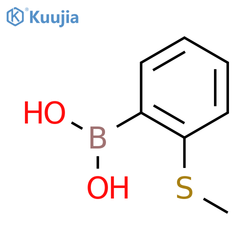 [2-(methylsulfanyl)phenyl]boronic acid structure