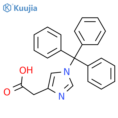 1H-Imidazole-4-acetic acid, 1-(triphenylmethyl)- structure