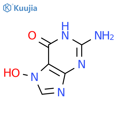 6H-Purin-6-one,2-amino-1,7-dihydro-7-hydroxy- structure