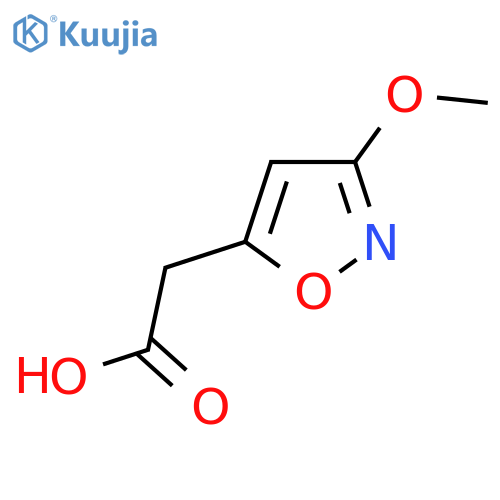 2-(3-Methoxy-1,2-oxazol-5-yl)acetic acid structure