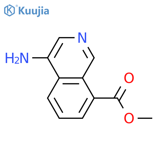 Methyl 4-aminoisoquinoline-8-carboxylate structure