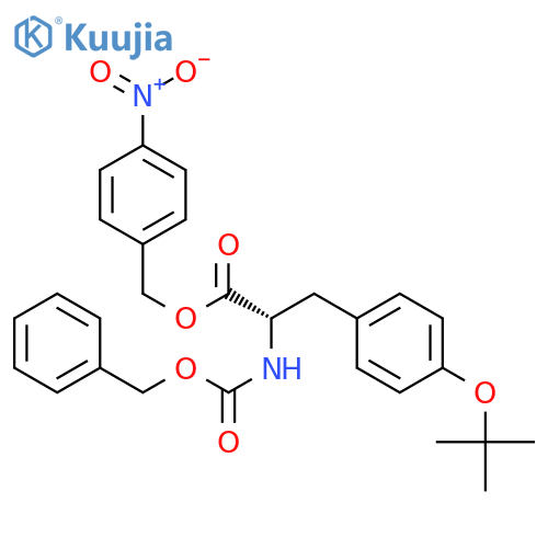 Z-O-tert-butyl-L-tyrosine 4-nitrobenzyl ester structure