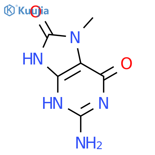 1H-Purine-6,8-dione,2-amino-7,9-dihydro-7-methyl- structure