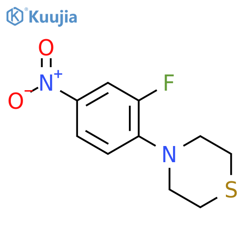 4-(2-fluoro-4-nitrophenyl)thiomorpholine structure