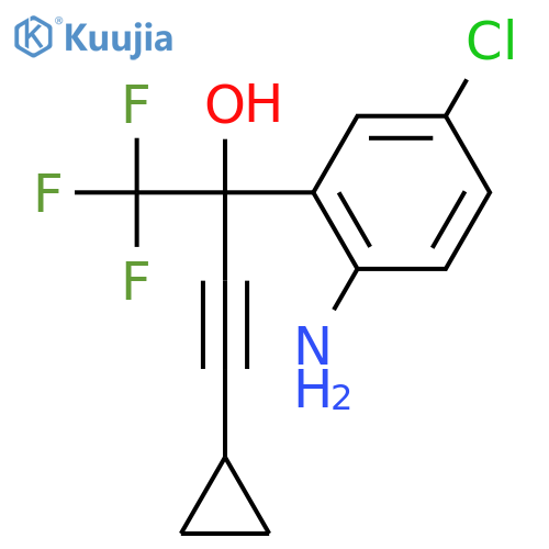 2-Amino-5-chloro-a-(2-cyclopropylethynyl)-a-(trifluoromethyl)benzenemethanol structure