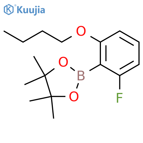 2-(2-Butoxy-6-fluorophenyl)-4,4,5,5-tetramethyl-1,3,2-dioxaborolane structure