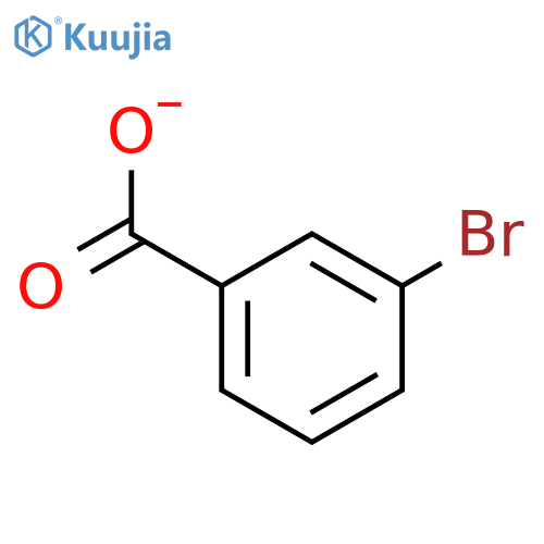 Benzoic acid, 3-bromo-,ion(1-) structure