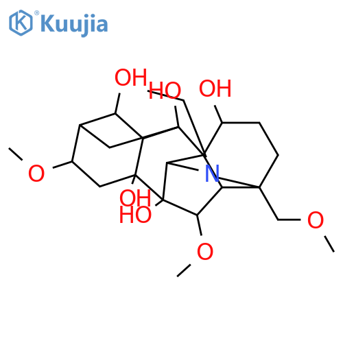 Aconitane-1,7,8,10,14-pentol,20-ethyl-6,16-dimethoxy-4-(methoxymethyl)-, (1a,6b,14a,16b)- (9CI) structure
