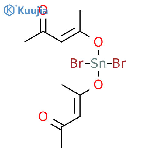 Tin,dibromobis(2,4-pentanedionato-kO2,kO4)- structure