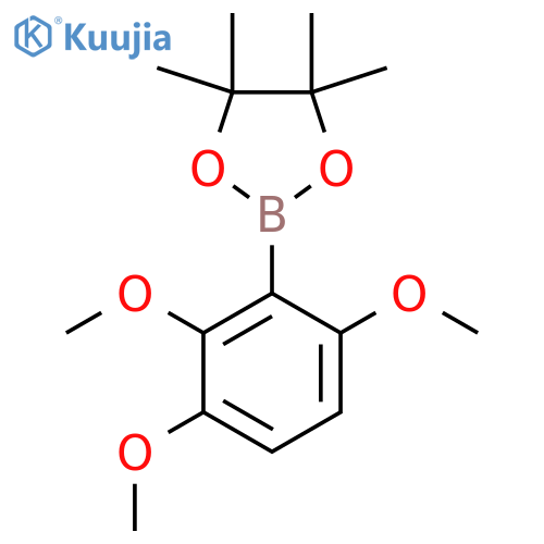 4,4,5,5-tetramethyl-2-(2,3,6-trimethoxyphenyl)-1,3,2-dioxaborolane structure