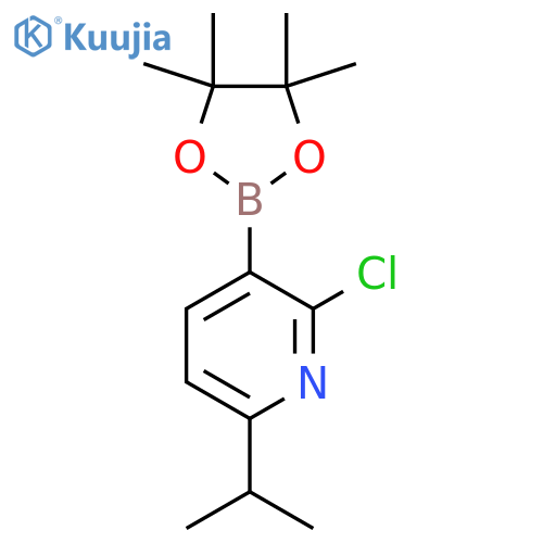 2-Chloro-6-isopropylpyridine-3-boronic acid pinacol ester structure