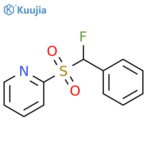 2-[(Fluorophenylmethyl)sulfonyl]-pyridine structure