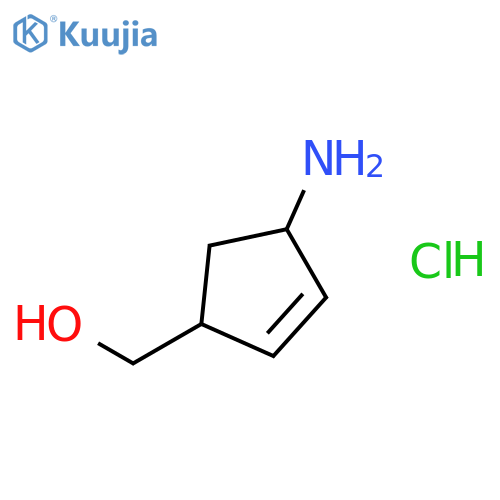 (1S,4R)-4-Amino-2-cyclopentene-1-methanol Hydrochloride structure
