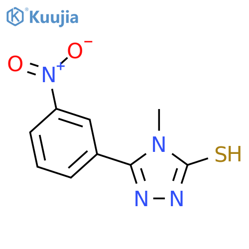 4-Methyl-5-(3-nitro-phenyl)-4H-[1,2,4]triazole-3-thiol structure