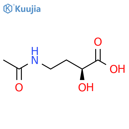 (2S)-4-acetamido-2-hydroxybutanoic acid structure