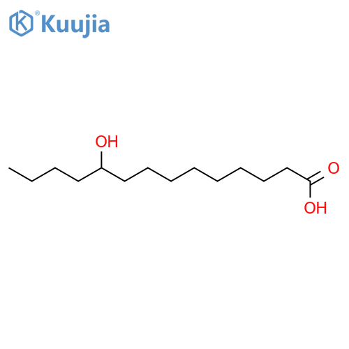 Tetradecanoic acid,10-hydroxy- structure