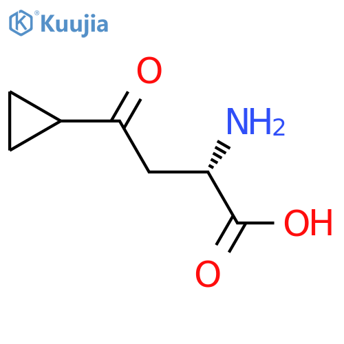 (2S)-2-Amino-4-cyclopropyl-4-oxobutanoic acid structure