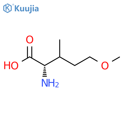 (2S)-2-amino-5-methoxy-3-methylpentanoic acid structure