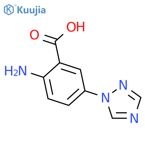 Benzoic acid,2-amino-5-(1H-1,2,4-triazol-1-yl)- structure