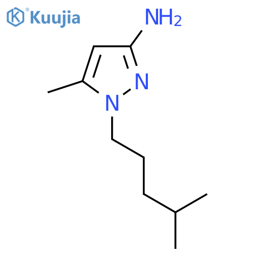 5-methyl-1-(4-methylpentyl)-1H-pyrazol-3-amine structure