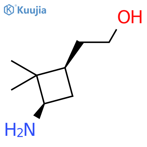 Cyclobutaneethanol, 3-amino-2,2-dimethyl-, (1R,3R)- structure