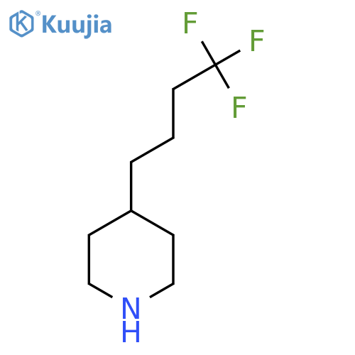 4-(4,4,4-trifluorobutyl)piperidine structure